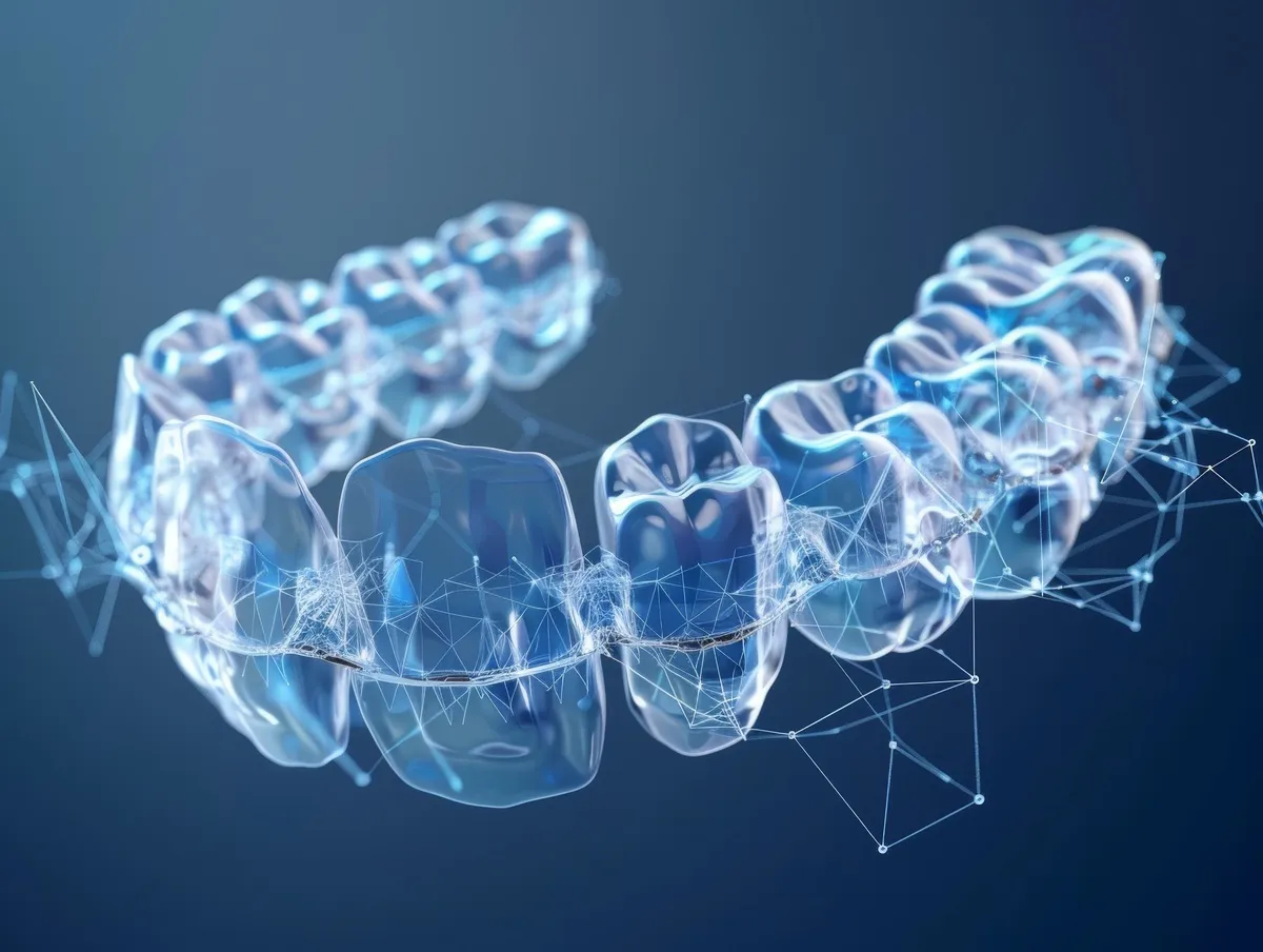 Clear Aligners for Teeth Straightening and Dental Care, Innovative Orthodontic Technology for a Perfect Smile.