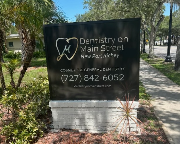 Street sign for Dentistry on Main Street
