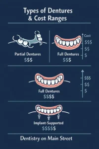 Types of Dentures & Cost Ranges